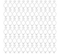 Milisten 100 Crochets Suspendre au Plafond en Acier Pince Automatique, Clips Pratiques pour Plafond Suspendu, Fixation Rapide et Réutilisable, Adaptés pour Bureau et Décorations de Mariage