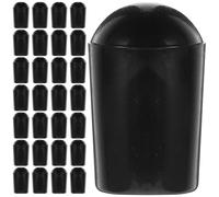 Milisten 100 Embouts de Protection en Pvc pour Fils de Cintre 5 Mm Noir, Housses de Protection pour Crochets Suspendre, Couvercles D'extrémité Réutilisables pour Patères et Organiseurs