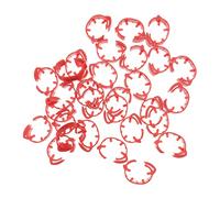 Milisten 100 Pièces Anneaux Identification pour Oiseaux Bagues Numérotées Rouge pour Volaille et Gestion des Animaux