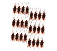 Milisten 100 pièces Faux Cafards Plastiques Réalistes pour Farces Décorations Effrayantes pour Halloween et Poisson Accessoires de Jeu Simulation et Attrape