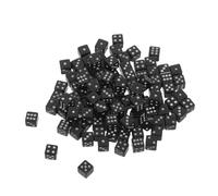 Milisten 100 Pièces Mini Dice Ultra Compact Tiny Dice for Board Games Parties Math Learning Plastic with Dots