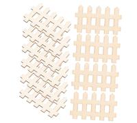 Milisten 100 Pièces Miniature Wooden Picket Fence Mini Garden Fence For DIY Micro Landscape Photo Prop And Decoration Delicate Craftsmanship Suitable For Mini Houses And Gardens