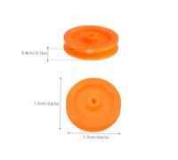 Milisten 100 pièces Plastique Poulie DIY Accessoires Modèle Mini Jeu Bricolage Robot Garçon Fille Multi Usage et Polyvalent