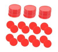 Milisten 100 Pièces Récompense des Jouets de Monnaie géant pour Jardin d'enfants Jouant Petits disques en Plastique Compteurs de mathématiques jeton de Jeu marqueur de Jeu Abdos Rouge