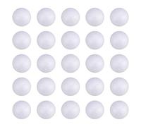 Milisten 100Pcs Boules de Mousse Artisanale Boules de Mousse Lisse pour Les Arts Artisanat Bricolage Ornements Projets Scolaires Décoration Noël (Blanc 3Cm)