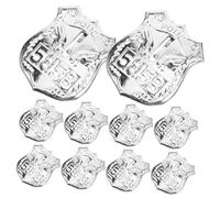 Milisten 100pièces Insignes De Police Décoratifs Pour Cosplay Accessoires De Déguisement Pour Et Événements Thématiques