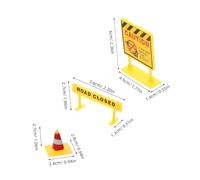 Milisten 108 Pièces Kit Signalisation Miniature Éducatif avec Panneaux de Barrières Routières pour Garçon Fille Simulation de Chantier Urbain et Apprentissage Spatial