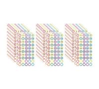Milisten 10feuilles Feuillets Autocollants Numéros Ronds Colorés Étiquettes Autoadhésives Faciles à Coller et Enlever Petits Stickers Numérotation Polyvalents pour Organisation
