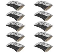 Milisten 10pcs Griffes de Pattes de Loup en Latex Argenté, Accessoires de Costume Créatifs et Confortables pour Fêtes à Thème et Halloween