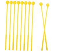 Milisten 10pièces Lot De Baguettes De Batterie Plastique Pour Tambour à Langue Mailloches Pour Garçon Fille Baguettes Longues Pour Instruments De Percussion
