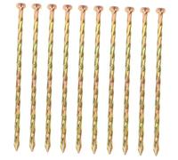 Milisten 10pièces Piquets De Jardin Carboné Clous De Fixation pour Gazon Artificiel Et Pointes Spiralées pour De Tentes Et Équipements Extérieurs