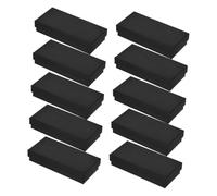 Milisten 10pièces Présentoir De Montre Simple Boîte De Rangement Rectangulaire Noir Écrin De Montre pour Homme avec Couvercle pour Voyage Et Stockage De Bijoux