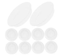 Milisten 10pièces Soucoupes Plastique Transparent pour Pots De Fleurs Plateaux pour Jardinières par Lot Conception Et Pratique