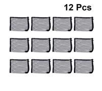 Milisten 12 Pièces à Cordon pour Aquarium Trousse éponge Filet réservoir Vide Micro Filtre d'evier filtrant pour Bassin de Jardin filtrant en Nylon de médias filtrants Black