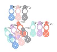 Milisten 12 Pièces Boucles Silicone pour Bouteille Eau Résistantes Aux Intempéries Clips Léger et Flexible pour Randonnée Cyclisme et Voyage Porte-Bouteille pour Sacoche Sportif