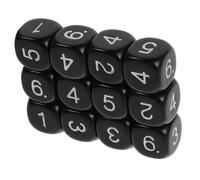 Milisten 12 pièces Dés Numériques Colorés Faces pour Jeux de Plateau et Exercices Mathématiques Ensemble pour Enseignement des Arithmétiques Addition Soustraction Multiplication Division