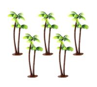 Milisten 12 Pièces Mini Décorations de Gâteau Arbre de Noix de de Accessoires pour Paysage Miniature Décor Tropical pour et Fêtes