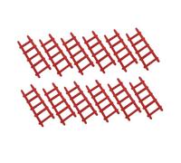 Milisten 12 pièces Mini Wooden Step Ladder Set for Dollhouse Garden Decor Premium Wood Miniature Ladder for Cognitive Development and DIY Crafting