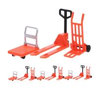 Milisten 12 pièces Miniature Traffic Construction Vehicles Set for Durable Plastic Tiny Forklift and Wheelbarrow Toy with Realistic Stop Signs Educational Road Play Models for Birthday