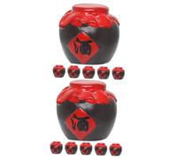 Milisten 12 pièces Miniature Wine Jar Decor for Dollhouse Realistic Mini Food Drink Jar Models Compact for Creative Play and Miniature House Decoration