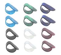Milisten 12 Pièces Plectres de Pouce Ergonomiques pour Guitare Banjo Ukulélé et Basse de Médiators Durable Idéaux pour Jeu Fingerstyle