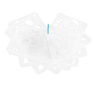 Milisten 12 Pochoirs Géométriques en Plastique pour Garçon et Filles et Enseignants, Motifs Fleurs et Étoiles, Gabarits de Dessin Créatifs Réutilisables pour Peinture, Craie et Projets