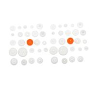 Milisten 128 Pièces Rouages Plastique pour Projets Créatifs Kit Mécanique Broche De Poulie Transmission Fluide pour Modèles Et Machines