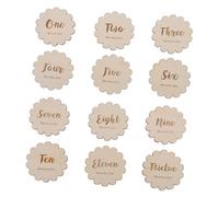 Milisten 12Pièces Cartes de Jalons pour Cartes Commémoratives Mensuelles de de Né pour Photos et Souvenirs Anniversaire