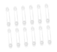 Milisten 12Pièces Loquets Pincement Transparent pour Armoires Installation Adhésive Facile