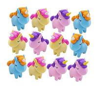 Milisten 12pièces Lot de Gommes Forme De Licorne Gommes Amusantes à Démonter pour Garçon Fille Puzzle Parfumées Vrac