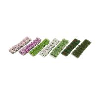 Milisten 14 Pièces Miniature Artificial Flower Clusters Micro Landscape Plants for Dollhouse Scenery Model Landscape Materials Low Maintenance Faux Flowers Set