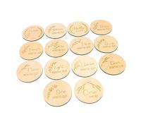 Milisten 14pièces Cartes Jalons Marqueurs Décoratifs Pour Maison Disques De Croissance Pour Accessoires De Photographie Mensuels