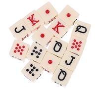 Milisten 15 pièces Dés de Poker Portables Acrylique Accessoires de Jeu pour Fête Banquet et Voyage pour Éducation et Divertissement