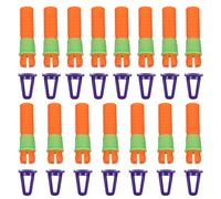 Milisten 15 pièces Extenseur de Crayon pour Peinture à Huile Support Rallonge Prolonge la Durée de Vie des Crayons Gras et Pastels Huileux Outil Léger et Portable pour Dessin Artistique