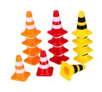 Milisten 15 pièces Lot de Cônes de Signalisation Miniatures Colorés pour Garçon Fille Educatif de Sécurité Routière Apprentissage Cognitif et Compact