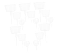 Milisten 15 pièces Plastic Fertilizer Baskets With Lid Durable Transparent Bonsai Fertilizer Boxes For Planting And Slow Release Fertilization Suitable For Orchids And Potted Plants