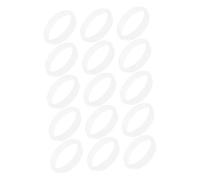 Milisten 15 Pièces Raccords pour Tunnel de Hamster Blancs Anneaux de Remplacement pour Tubes de Cage à Rongeurs Connecteurs Modulables pour Expansion DIY Cage à Souris