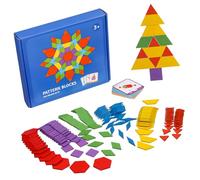 Milisten 155 Pièces Casse-tête Tangram Puzzle De Forme Géométrique Jouets Assortis De Formes Géométriques Puzzles De Formes Géométriques Jouets De Blocs De Chiffres Blocs De Bois en Bois