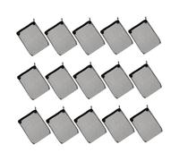 Milisten 15pièces Sacs Filtrants Maille pour Aquarium Pochette Zippée pour Filtre Filet Polyester Anneaux Céramique Contenant Zéolite Et Tourbe