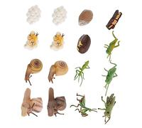 Milisten 16 pièces Modèle Animal Éducatif pour Simulation Couleurs Aléatoires pour Éducation Scientifique Cognition des Animaux Couleur Aléatoire Couleur Aléatoire