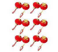 Milisten 16pièces Décoration Lanternes Rouges Traditionnelles pour Printemps Suspendus Flockés pour Fête Chinoise Et Nouvel an Idéals pour Jardin Et