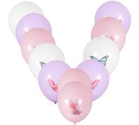 Milisten 18 Ballons en Latex Imprimés et Fleurs 12 Pouces Lot de 18 Pièces pour Décoration Fête d'Anniversaire Ballons Créatifs Colorés pour Décoration Intérieure et Photo de Fête