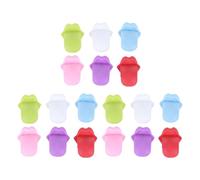 Milisten 18 Marqueurs de Verre à Vin en Silicone de Langue, Réutilisables et Colorés, Lot de 18 Pièces pour Fête, Karaoké, Mariage et Bar - Breloques Portables pour Couleur Aléatoire