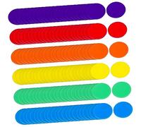 Milisten 180Pièces Jetons de Poker Colorés Couleurs Marqueurs de Bingo Accessoires de Jeu pour Apprentissage Mathématique