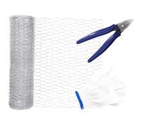 Milisten 1Ensemble Grillage Hexagonal Galvanisé Ciseaux Filet Poulet pour Jardin Protection Animaux
