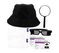 Milisten 1Ensemble Kit de Costume de avec Chapeau et Loupe Accessoires Cosplay Unisexe pour Fêtes et Activités de Rôle