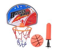 Milisten 1Ensemble Mini Panier de Basketball Intérieur Plastique pour Garçon Fille Jouet de Sport Cartoon avec Accessoires de Pompe pour Jeux Intérieur et Activités Familiales