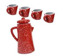Milisten 1ensemble Mini Tea Set Accessoires De Maison De Poupée Ensemble De Théière pour De Rôle Une Maison De Fées