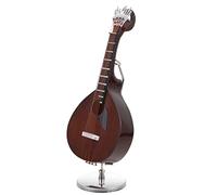 Milisten 1ensemble Miniature Guitar Model Décor Décoration Réaliste De Guitare Portugaise avec Support Métallique pour Et Décoration Intérieure