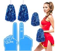 Milisten 1ensemble Pompons De Cheerleading avec Poignées Droites Équipement De Soutien Sportif pour Événements Format Confortable Et Léger pour Équipe Et Spectateurs